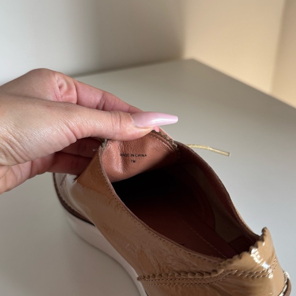 Derek Lam 10 Crosby Grady Patent Leather Lace-Up Platform Oxfords - Picture 8 of 13